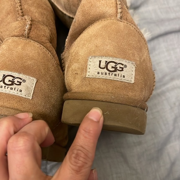 UGG Bailey Button Triplet women's boots ColorChestnut - Picture 5 of 9